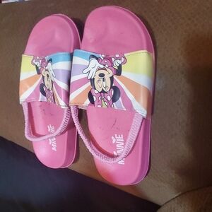 Disney Pink and Yellow Sandals with Cartoon Design
